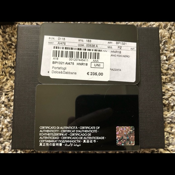 Dolce & Gabbana Milano Wallet with Original Box and Authentication Cards - Picture 6 of 6